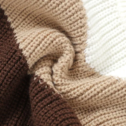 Vista 6 de bebeshopdelageyhu Suéter de punto para bebé niño y niña, sudadera de gran tamaño, sudadera cálida para otoño e invierno