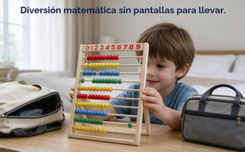 Vista 9 de MAGIKON Marco de números de madera para contar, ábaco de 10 filas para niños que aprenden matemáticas (11-1/2 pulgadas)