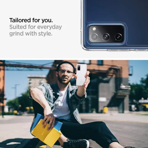 Vista 3 de Spigen Funda ultra híbrida diseñada para Samsung Galaxy S20 FE 5G (2020), transparente