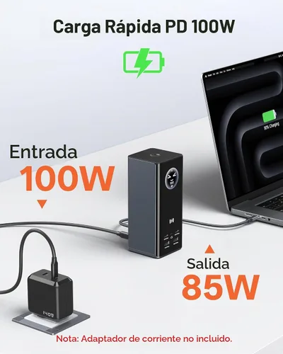 Vista 7 de Estación de acoplamiento para portátil Selore 3 monitores Triple 4K Display
