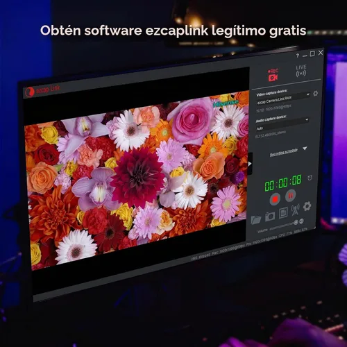 Vista 4 de Ezcap Tarjeta de captura de video PCI-E interna 4K HDMI para transmisión en vivo, juegos de PC y mezcla de sonido, compatible con Windows, Mac, PS4