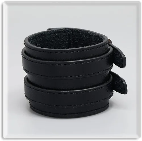 Vista 2 de Xusamss Pulsera de pulsera de joyería punk con hebilla de cinturón de cuero ancho brazalete brazalete brazalete