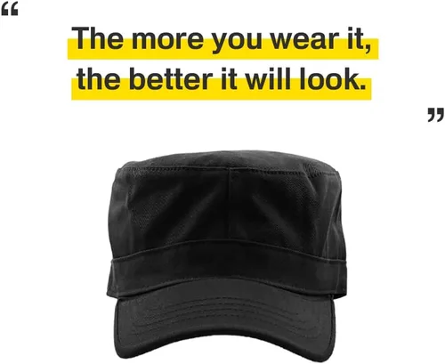 Vista 3 de Cadet Army - Gorra de estilo militar básico diario (ahora con la versión de bolsillo Stash)