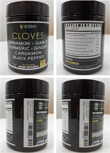 Vista 2 de Herbpy Paquete de suplemento de clavo 7 en 1 y Ashwagandha Shilajit 5 en 1