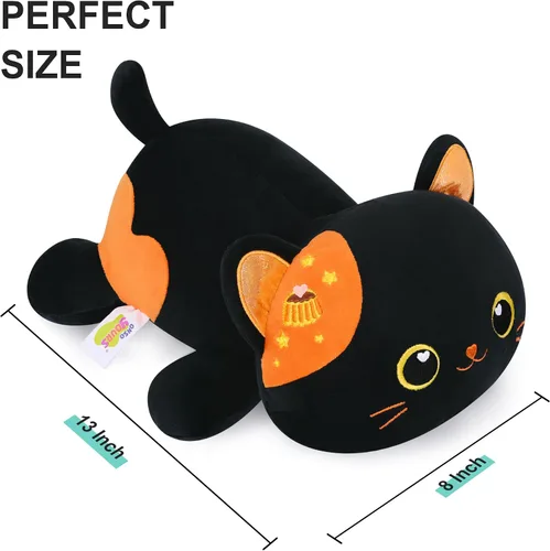 Vista 6 de Onsoyours - Peluche de gato original de 13 pulgadas, peluche de gatito de felpa suave, animal de peluche para niños y adultos, almohada kawaii