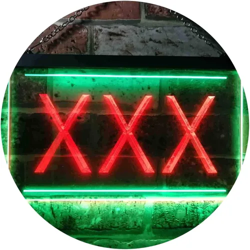 Vista 11 de ADVPRO XXX - Letrero de neón LED de doble color iluminado para adultos, color azul y rojo, 12 x 8.5 pulgadas, st6s32-i0791-br