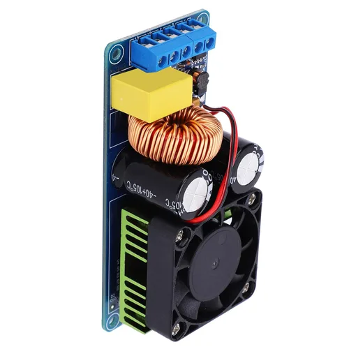 Vista 7 de YWBL-WH Módulo amplificador digital Tablero de amplificador de audio DIY componente del sistema de sonido 500W DC58-70V