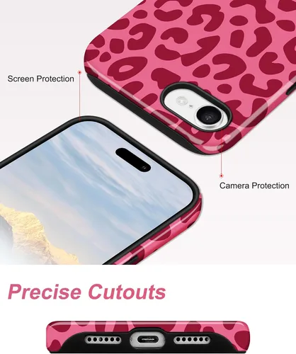 Vista 189 de Jusy Funda compatible con MagSafe con estampado de caparazón de tortuga marrón para iPhone 7/8/SE, cubierta protectora de TPU suave magnética