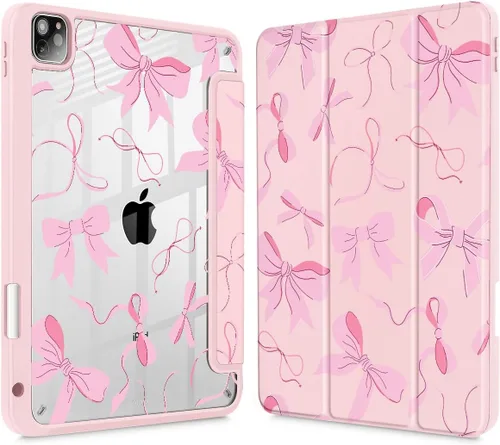 Vista 12 de May Chen Funda para iPad Pro de 11 pulgadas M2 de 4ª generación 2022, iPad Pro 11 de 3ª/2ª/1ª generación, Funda con cubierta trasera transparente a