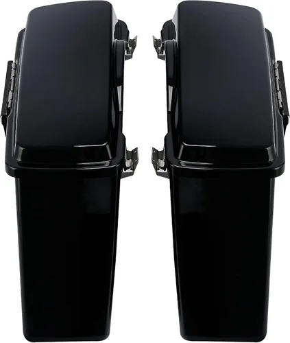 Vista 5 de Alforjas rígidas TCMT con maletero y llaves de cierre para Harley Touring Road King Road Street Glide Ultra Classic FLHT FLHR FLHX 1994-2013