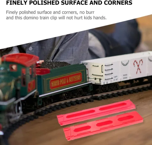 Vista 6 de Toyvian Juguetes para niños, accesorios de automóvil, 3 piezas, clips de dominó, accesorios para la mayoría de trenes de dominó, juego de tren