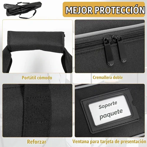 Vista 4 de Bolsa Multifuncional para Trípode 32 X 7 X 7 Pulgadas / 81 X 18 X 18 cm Estuche Resistente para Trípode con Asa para Luces, Altavoces, Cámaras