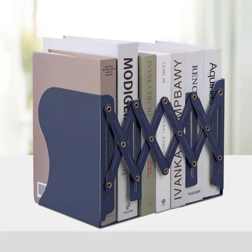 Vista 8 de Honagu Sujetalibros ajustables, extremos de metal para estantes pesados, organizador de archivos de revistas de escritorio para el hogar, oficina
