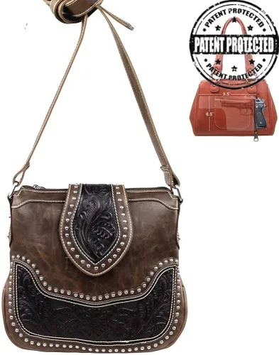 Vista 2 de Concealed Carry Herramentas mensajero cartera y portafoliosBolsa de ocultación arma pistolaHerramentas Crossbody Bolsa con a juego portafolios por