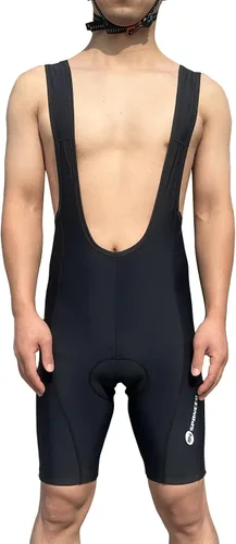 Vista 3 de sponeed Pantalones cortos de ciclismo para hombre, con relleno transpirable, UPF 50+