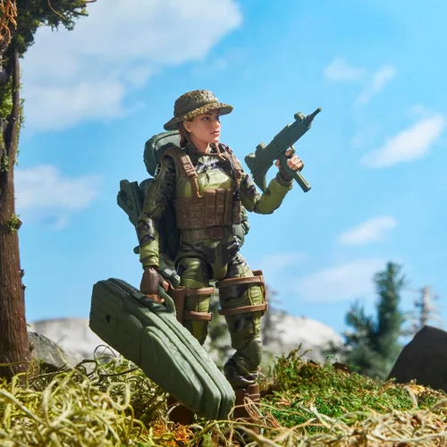 Vista 6 de G.I. Joe Classified Series 60th Anniversary Action Marine - Francotirador, figura de acción coleccionable de 6 pulgadas con traje Ghillie y 19