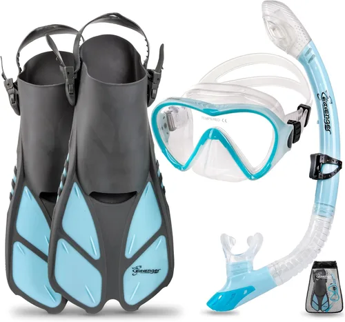 Vista 9 de Seavenger Conjunto de Snorkel Aviator con Bolsa de Equipo