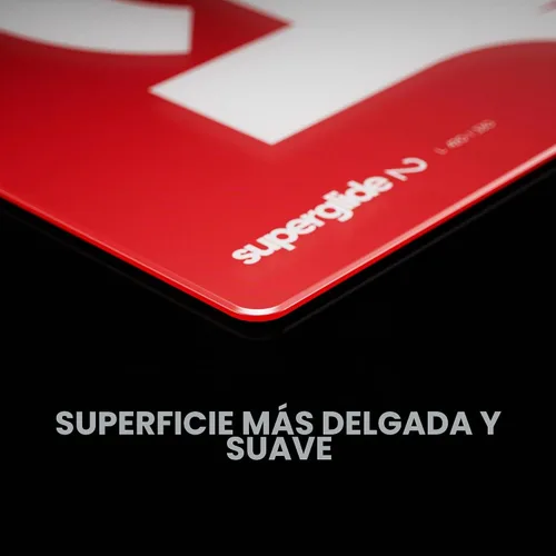 Vista 3 de Pulsar Superglide - Alfombrilla de mouse de vidrio para juegos v2 con superficie de vidrio de silicato de aluminio, antideslizante, totalmente