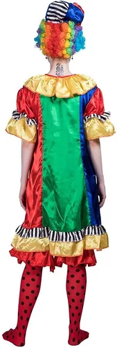 Vista 4 de Megartico Disfraz de payaso para mujer, disfraz de payaso de Halloween