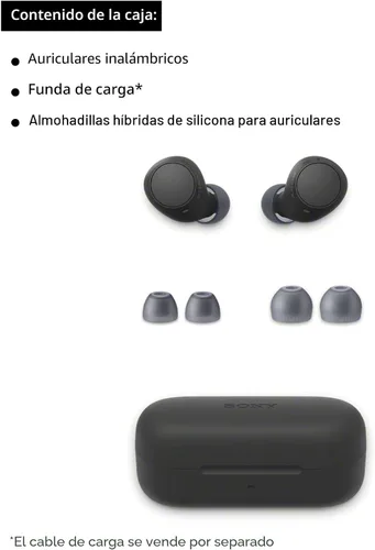 Vista 5 de Sony WF-C510 Auriculares Bluetooth verdaderamente inalámbricos, color negro Ajuste cómodo y compacto, hasta 22 horas de batería, conexión