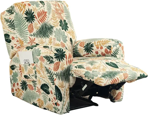 Vista 14 de Eco-Ancheng Fundas reclinables de 4 piezas, fundas para sillas reclinables, fundas elásticas para sofá reclinable, fundas ajustables