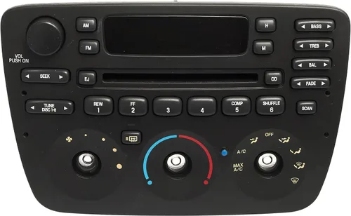 Vista 3 de 1 Factory Radio 638-02227-BT AM FM Reproductor de CD de radio FM remanufacturado Bluetooth negro con controles manuales de calentador Número
