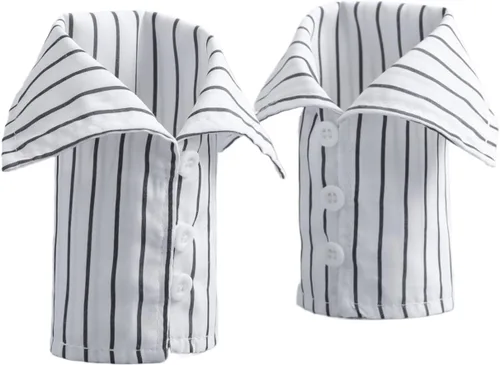 Vista 12 de YEKEYI Cuello Falso de Camisa Cuello Falso Desmontable Puños de Muñeca Puños de Manga Falsa Cuello de Media Camisa