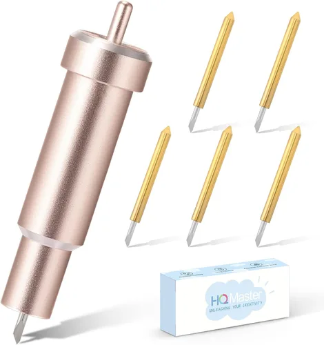 Vista 9 de HQMaster Cuchilla y Soporte de Tela Unida Compatible con Explore 3/Air 2/Air/One/Maker 3/Maker Cuchillas de Repuesto para Máquina de Corte