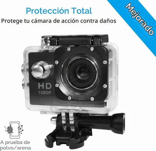 Vista 6 de Funda impermeable para cámara compatible con AKASO EK7000 Action Cam