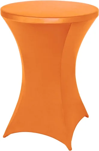 Vista 16 de FestiCorp Mantel de Mesa Negro de Spandex, Manteles Ajustados para Cóctel, Manteles Elásticos Redondos para Mesa Alta para Fiestas, Bar, Bodas