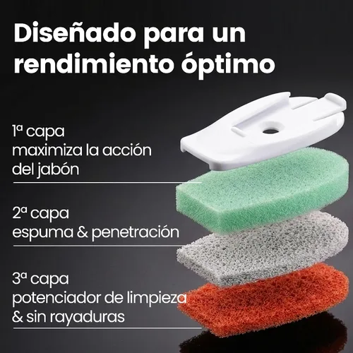 Vista 3 de Gourmet Easy Dishwand Sponge Refills for Soap Dispenser, Non-Scratch, 3Pack 3-pack Refills