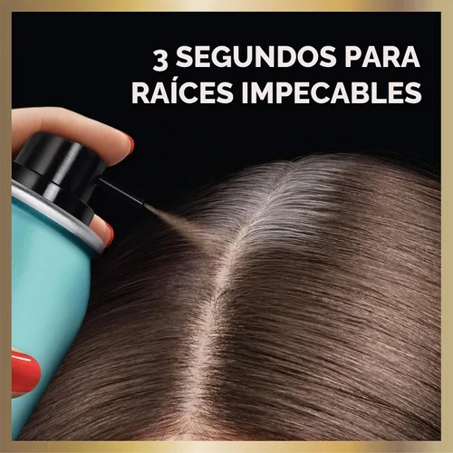 Vista 4 de L'Oreal Paris Magic Root Cover Up - Corrector en aerosol gris marrón claro, 2 onzas y marrón oscuro, paquete de 2 onzas