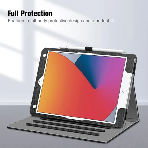 Vista 8 de Fintie - Funda para iPad de 9ª / 8ª / 7ª generación (2021/2020/2019) de 10.2 pulgadas - [Protección de esquinas] Funda con soporte de visualización