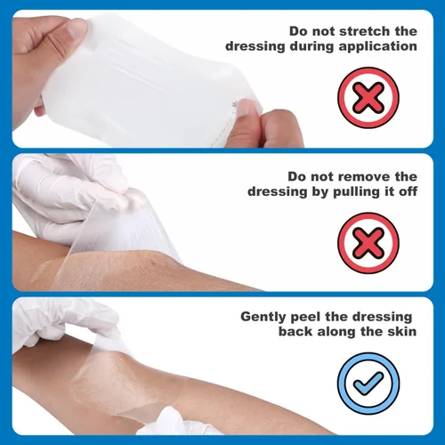 Vista 7 de FRESINIDER Apósito de película transparente de 2.3 x 2.75 pulgadas (paquete de 50) - Pequeños vendajes impermeables para ducha, cubierta