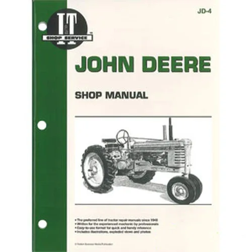 Vista 2 de RAParts SMJD4 ITJD4 JD-4 JD4 Nuevo manual de taller para tractor John Deere A B D G H M MT