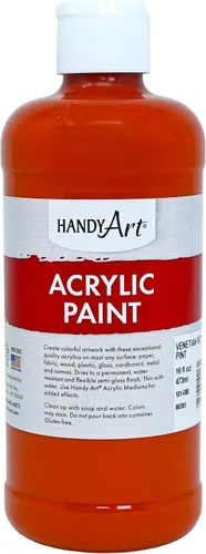 Vista 83 de Handy Art Pintura acrílica, juego de 12 colores, botellas de 16 onzas, acrílico líquido para estudiantes semibrillante, consistencia de flujo