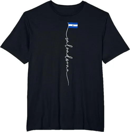Vista 39 de Camiseta con la bandera salvadoreña de El Salvador