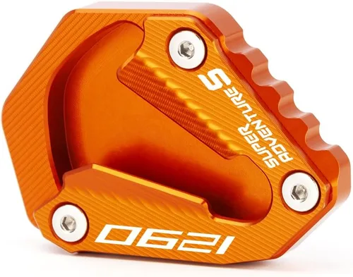 Vista 6 de Placa de extensión para soporte lateral de motocicleta compatible con 1290 Super Adventure S 2021 2022 2023 2024 Soporte de almohadilla de pie