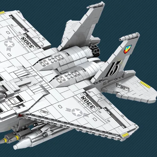 Vista 6 de Technic F-15E Eagle Fighter Jet Kit de construcción, serie militar de bloques de construcción (2216PCS)