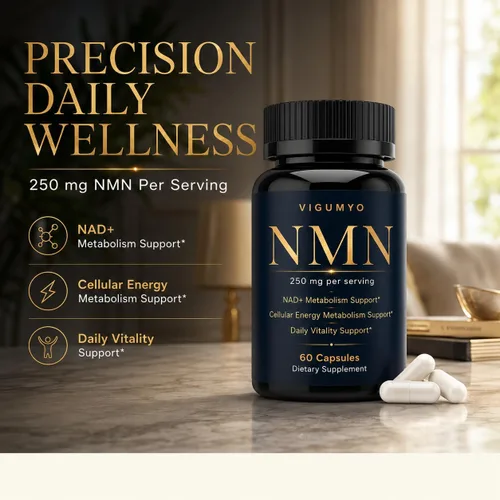 Vista 3 de NMN 250 mg, Cellular Energy Wellness, 60 Vegetarian Capsules
