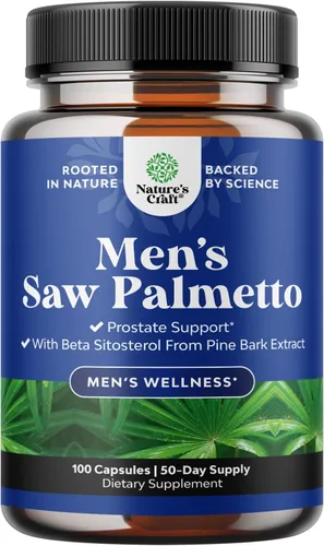 Vista 14 de Extracto de palma enana americana extra fuerte, complejo de hierbas avanzado para la salud del cabello y apoyo urinario con esteroles vegetales