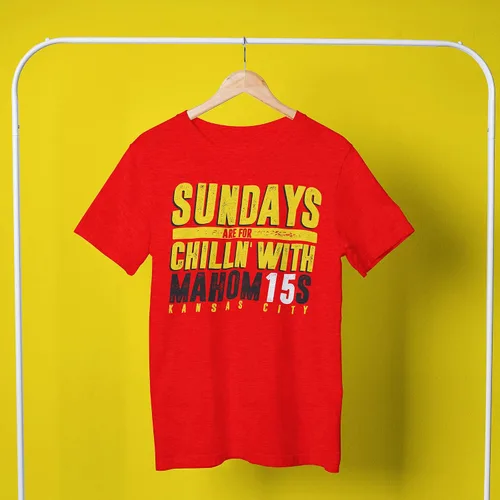 Vista 5 de Wishful Inking Sundays are for Chillin' with Mahomies Football Fans apenado Vintage Style Classic Adult T-Shirt