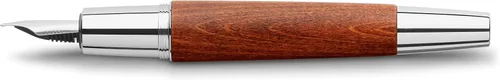 Vista 2 de Faber-Castell e-motion - Pluma estilográfica, madera y marrón cromado, ancho