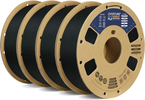 Vista 31 de Overture PLA Plus (PLA+) Filamento de 1/16 pulgadas, dureza mejorada con rollo PLA, con superficie de construcción 3D de 7.87 × 7.87 pulgadas, PLA