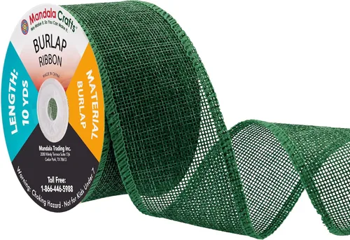 Vista 90 de Mandala Crafts Cinta de arpillera negra de 1.5 pulgadas de ancho para manualidades, rollo de 20 yardas de cinta rústica de arpillera para coronas