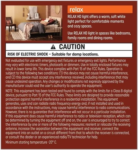 Vista 3 de GE Relax - Paquete de 2 bombillas LED R20, equivalentes a 45 W, regulables, color blanco suave