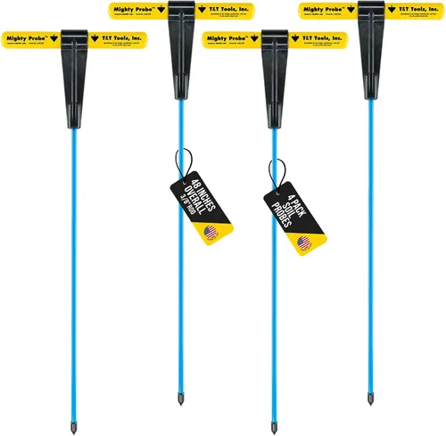 Vista 27 de T&T Tools Sonda de Suelo Aislada Mighty Probe de 36 Pulgadas – Varilla Hexagonal de 3/8" Sonda con Mango en T de Acero Resistente para Paisajismo