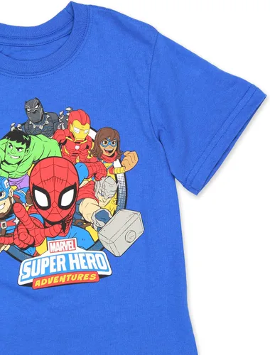 Vista 4 de Marvel Super Hero Adventures - Camiseta de manga corta para niños