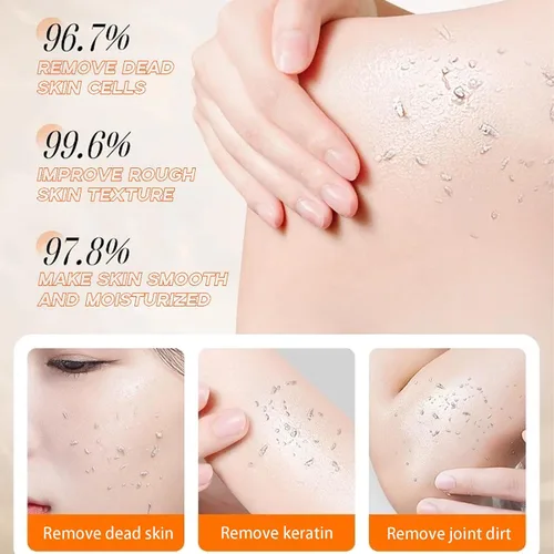 Vista 6 de Exfoliante de gel exfoliante naranja, gel exfoliante facial hidratante de limpieza profunda, gel exfoliante para el cuidado de la piel para cara
