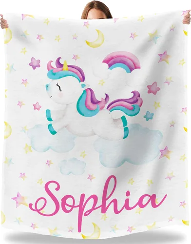 Vista 16 de Artsadd Manta de bebé personalizada para niñas y niños, mantas de bebé personalizadas con nombre, manta personalizada para niños, recién nacidos